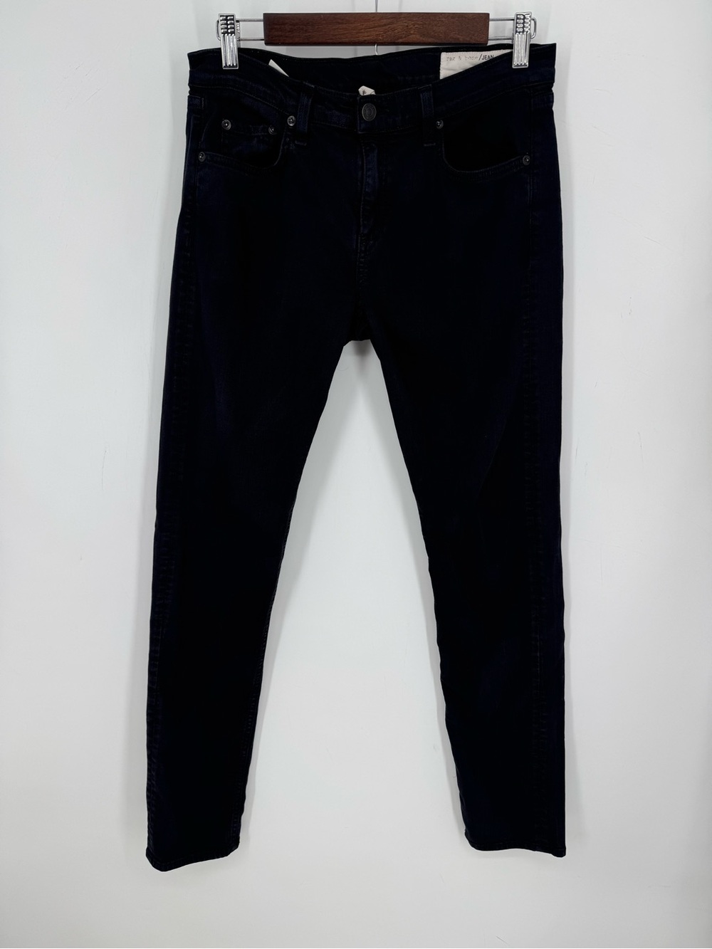 Rag & Bone Women's Jeans Aged Black Dre Skinny Jeans Stretch Neutral Size 29